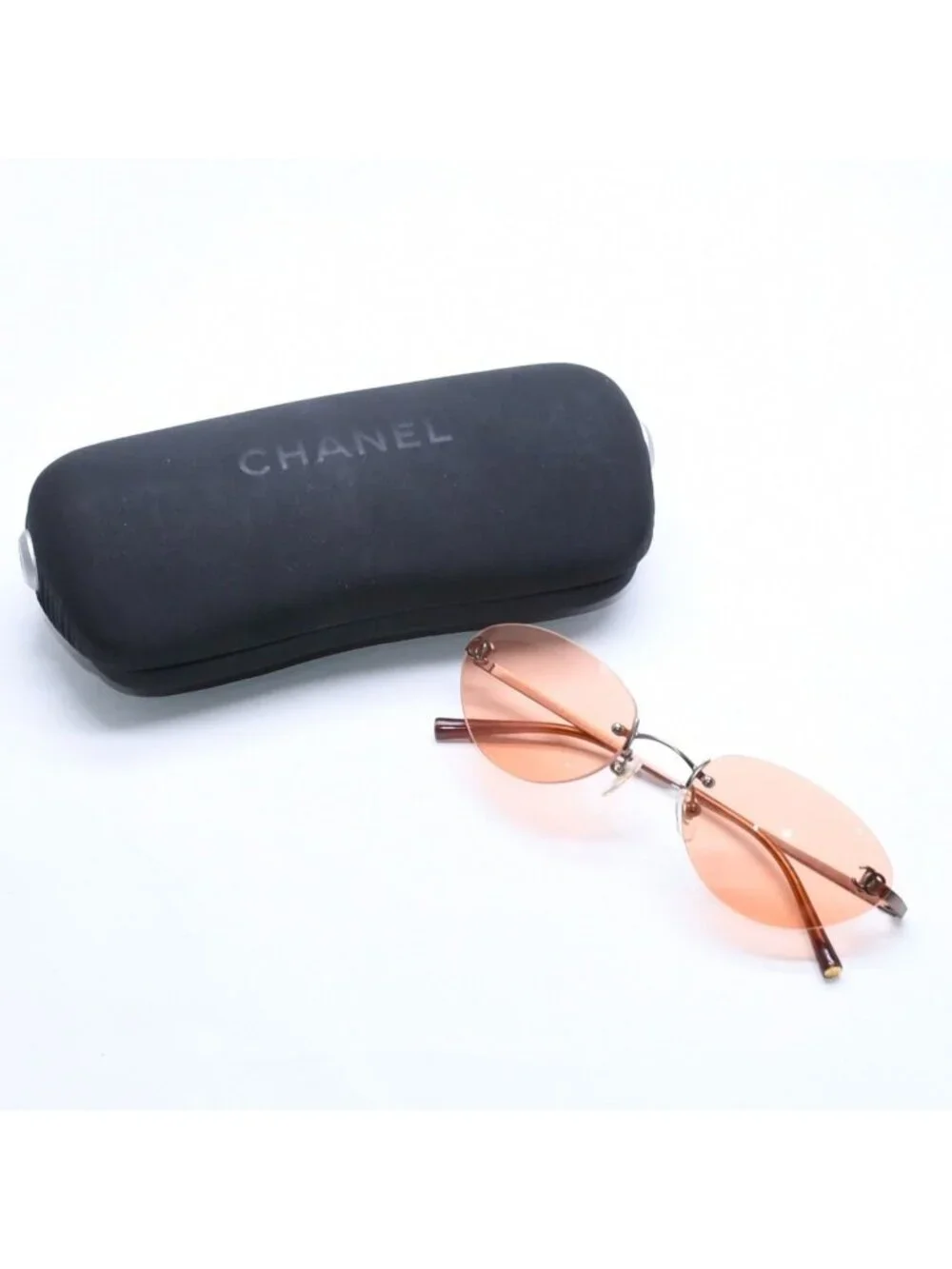 Chanel Sunglasses Eyewear CC Logo Orange Brown